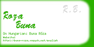 roza buna business card