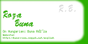 roza buna business card